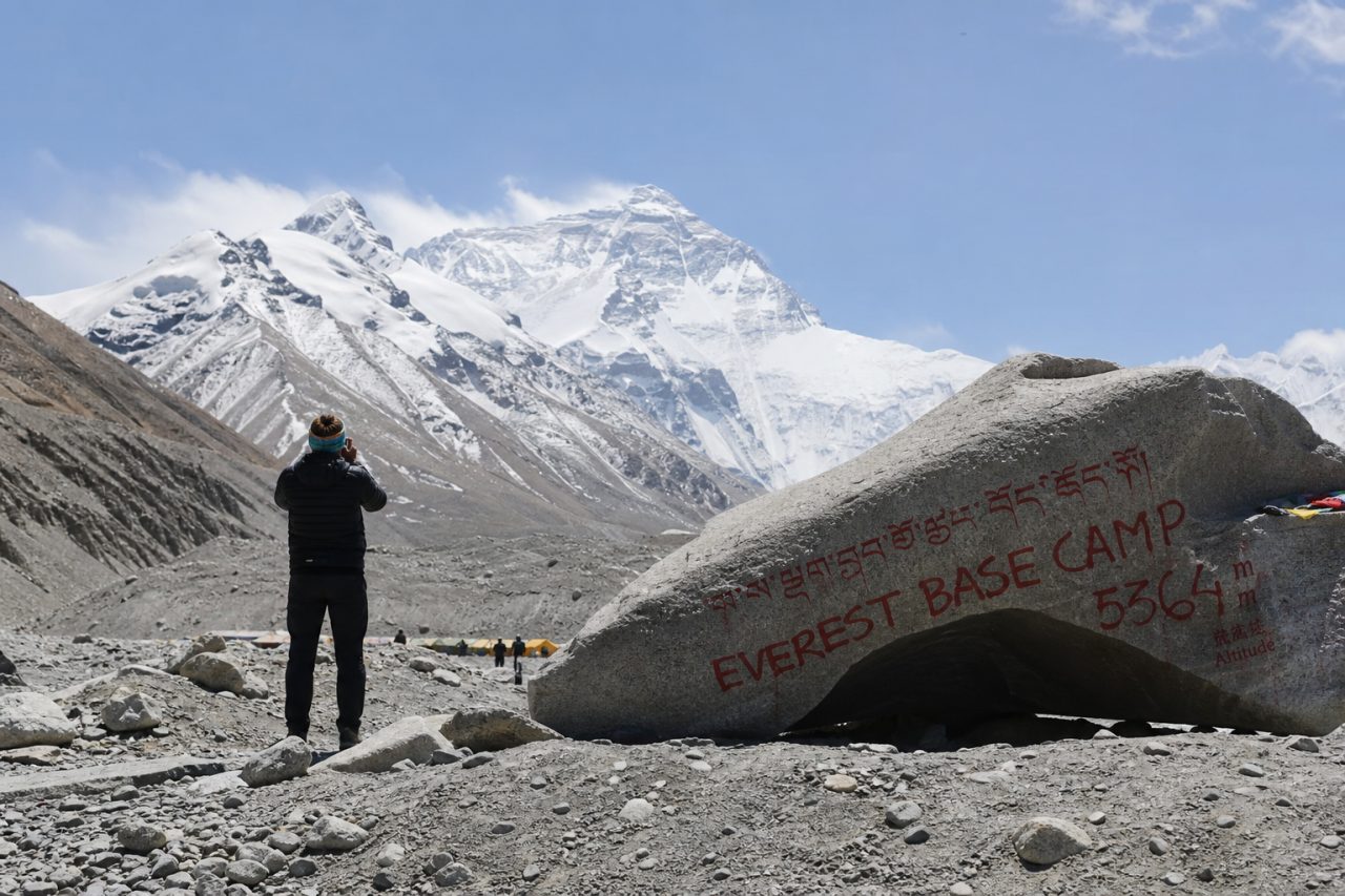 Everest Base Camp route view in Tibet