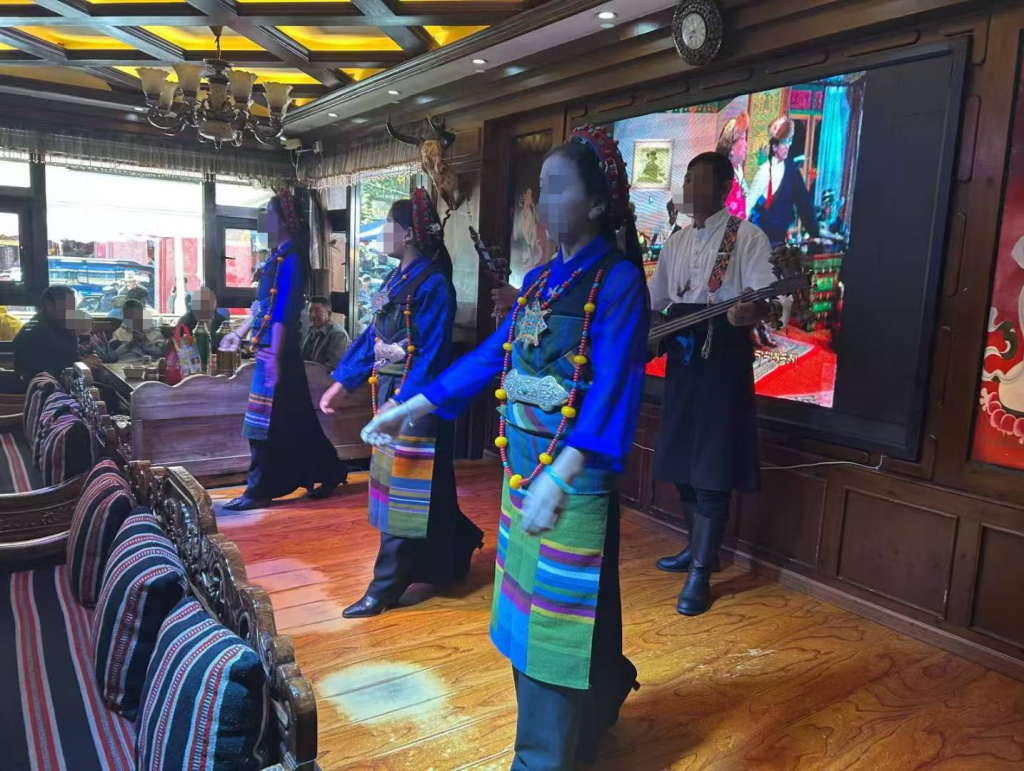 Tibetan cultural performance experienced during a private Tibet journey in Lhasa