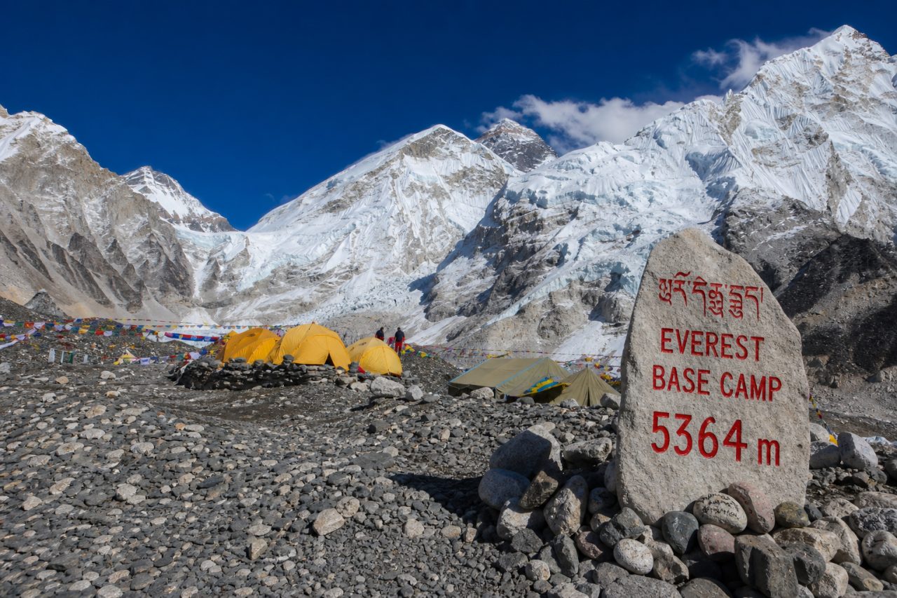Everest Base Camp route view in Tibet